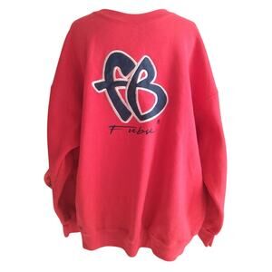 VTG FUBU 90s Y2K crewneck sweatshirt red large graphic XXL USA streetwear sport